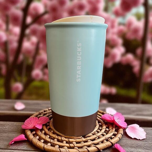 Starbucks Coffee Is Magic Ceramic Travel Tumbler Mug 12oz NWT - Picture 3 of 7